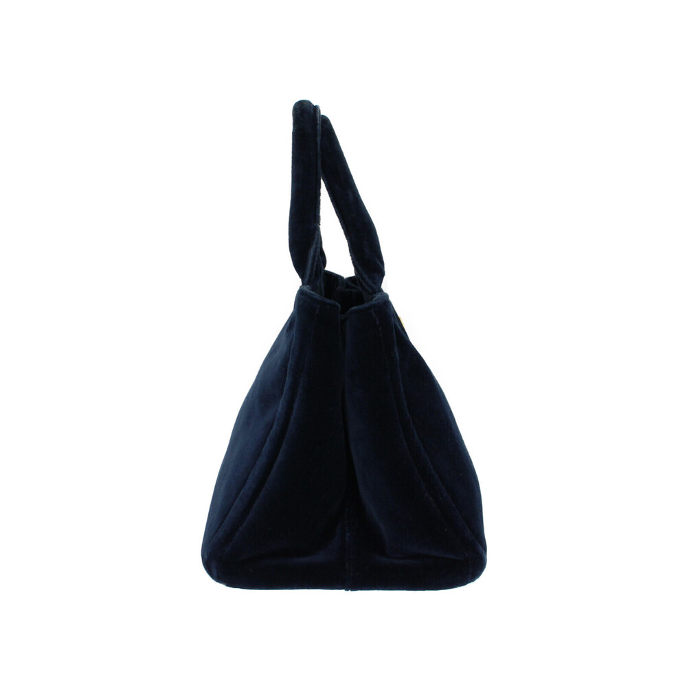 Prada Velvet Handbag Chain Shoulder Bag Hardware VELLUTO Bleu Blue Navy Blue - Picture 3 of 7